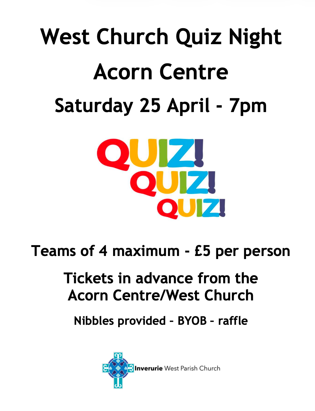 Image for Inverurie West Church Quiz Night