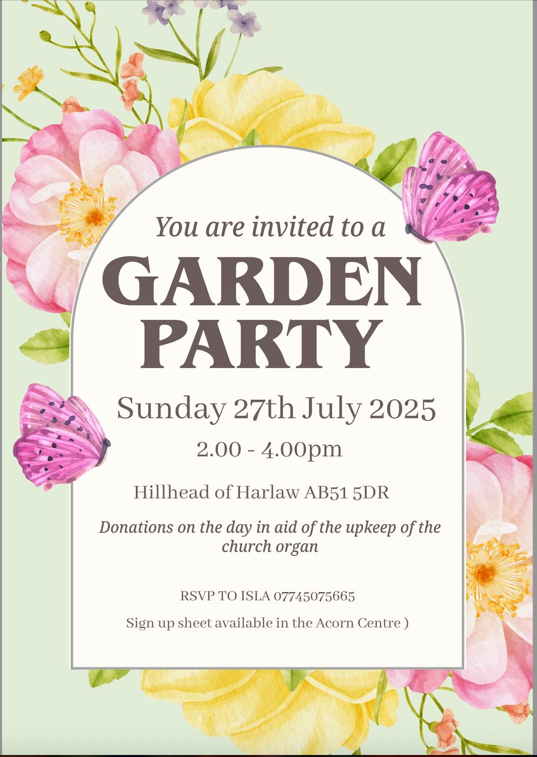 Image for Garden Party in aid of the church organ maintenance fund